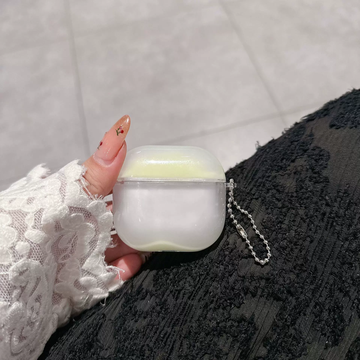 Luminous Flowing Sand Earphone Case Suitable for Air Pods Fluorescent Earphone Protective Case High Appearance Atmosphere Lumino