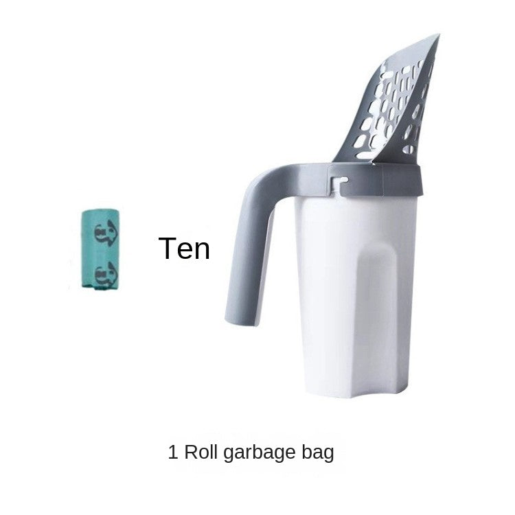 One piece cat litter scoop detachable large capacity filter cat litter scoop cat and dog dropper