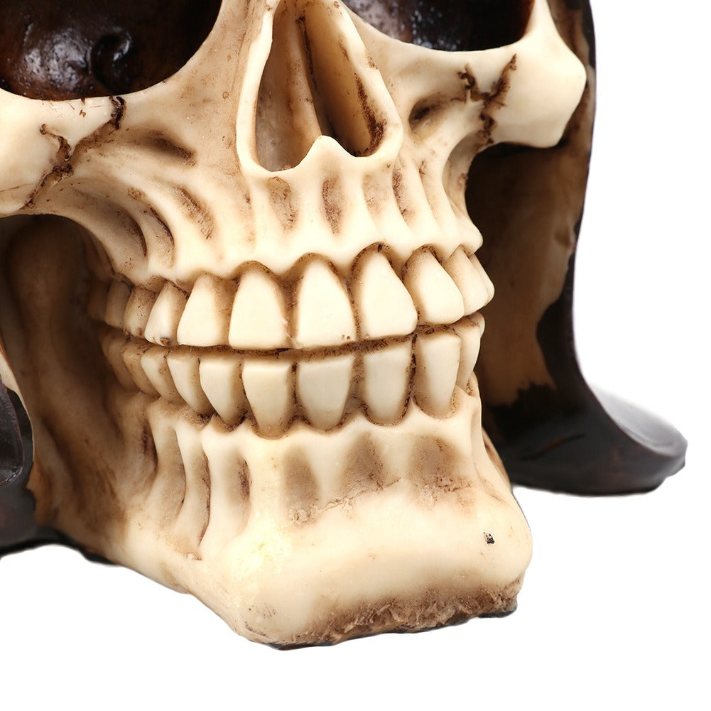 Resin skull decorative home ornaments