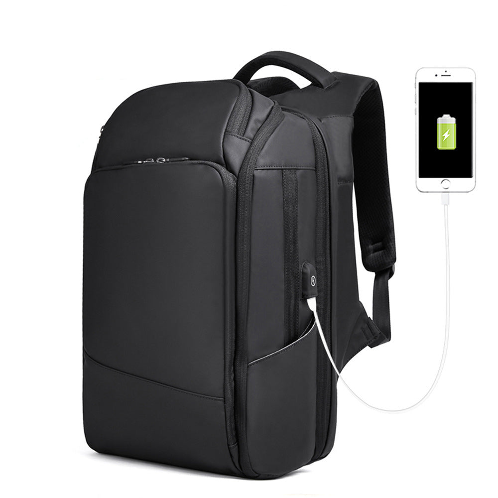 New Features Multi-Compartment Atmospheric Backpack Usb Technology Men's Bag Business Bag Backpack