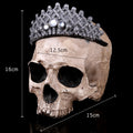 Crown Skeleton Resin Home Decoration