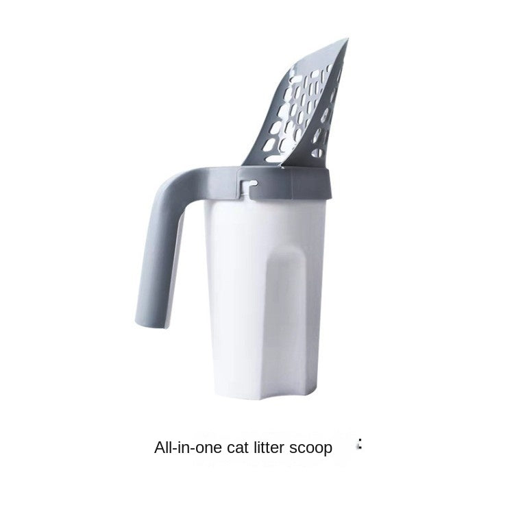 One piece cat litter scoop detachable large capacity filter cat litter scoop cat and dog dropper