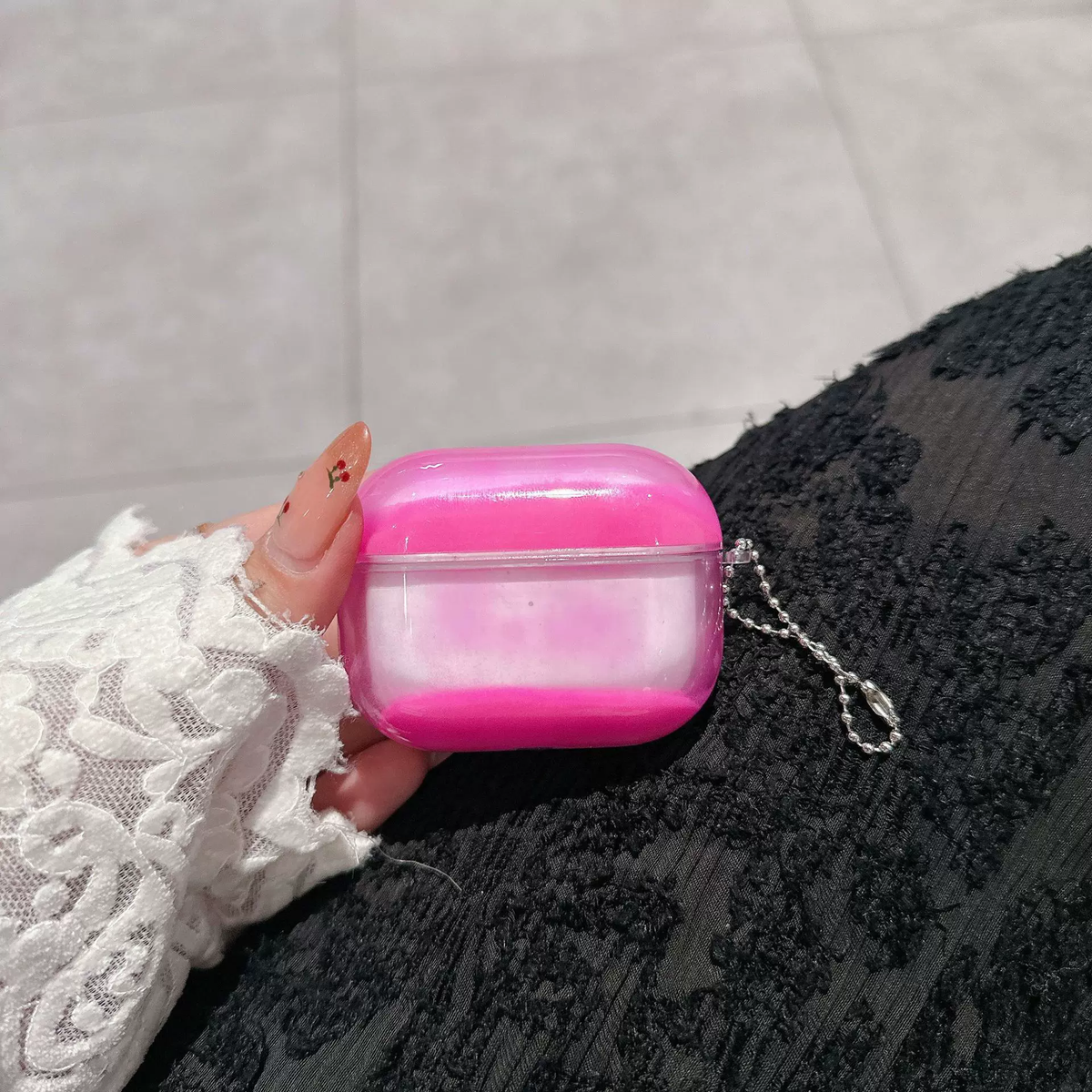 Luminous Flowing Sand Earphone Case Suitable for Air Pods Fluorescent Earphone Protective Case High Appearance Atmosphere Lumino
