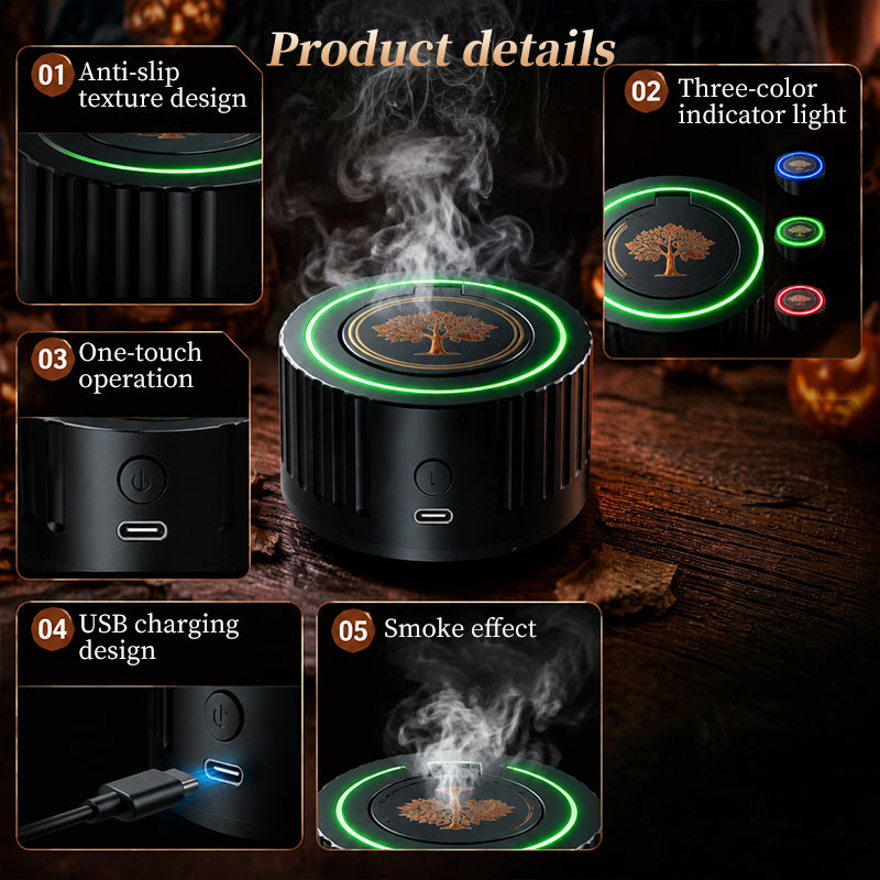 Upgraded Electric Smoker Infuser – Whiskey & Cocktail Smoking Kit, Tabletop Drink Smoke Diffuser, Bartender Tool
