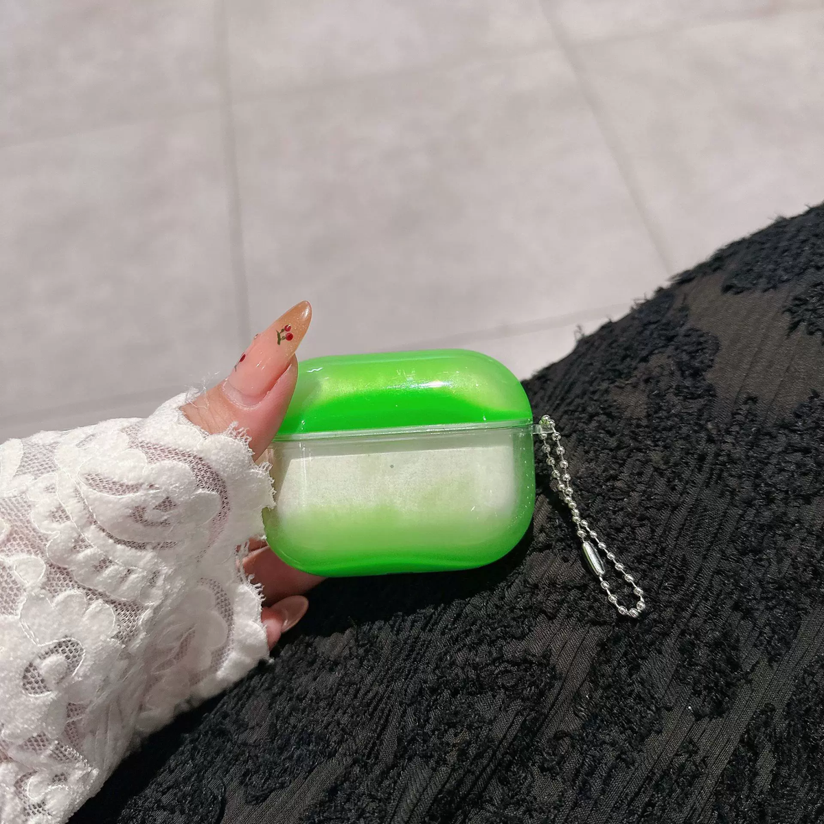 Luminous Flowing Sand Earphone Case Suitable for Air Pods Fluorescent Earphone Protective Case High Appearance Atmosphere Lumino